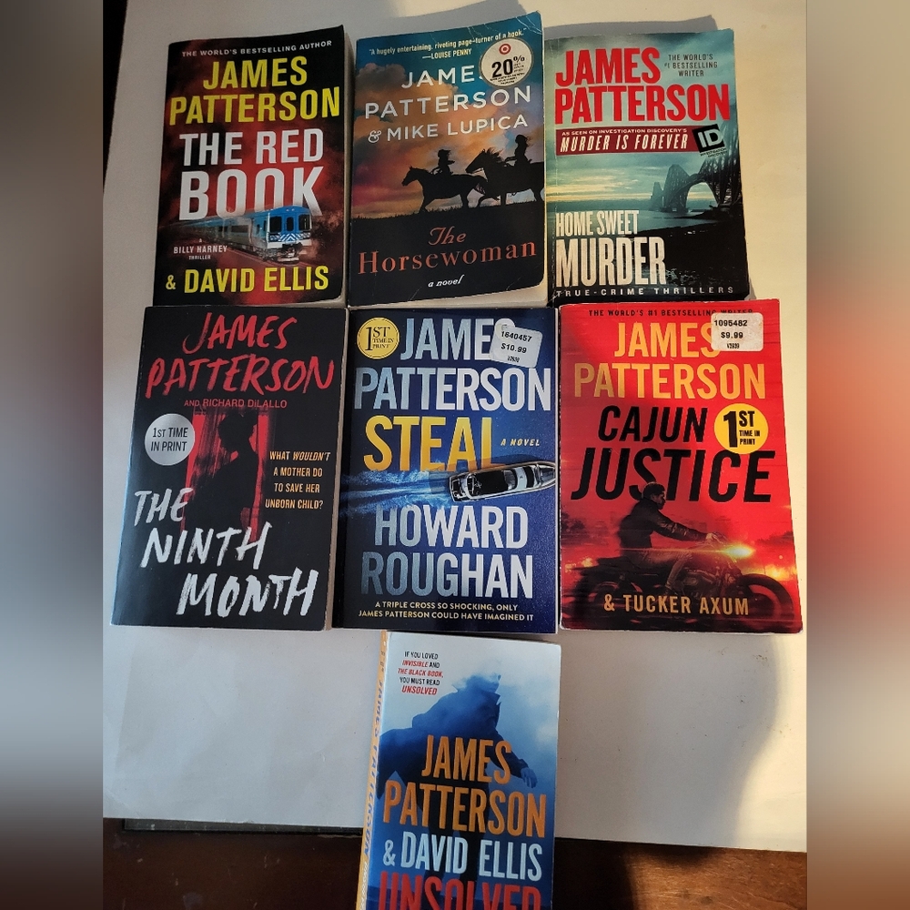James Patterson Book Collection Lot Of 7 Paperbacks